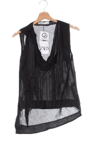 Дамска блуза Zara, Размер XS, Цвят Черен, Цена 28,15 лв.