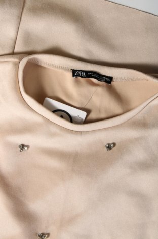 Γυναικεία μπλούζα Zara, Μέγεθος S, Χρώμα  Μπέζ, Τιμή 10,23 €