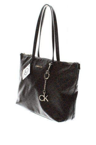 Дамска чанта Calvin Klein, Цвят Кафяв, Цена 249,00 лв.