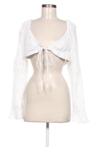 Damen Strickjacke Boohoo, Größe L, Farbe Weiß, Preis 8,95 €