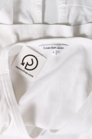 Damen Strickjacke Calvin Klein Jeans, Größe M, Farbe Weiß, Preis 57,55 €