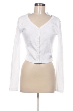 Damen Strickjacke Calvin Klein Jeans, Größe M, Farbe Weiß, Preis € 57,55