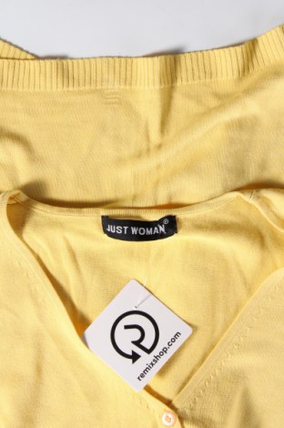 Γυναικεία ζακέτα Just Woman, Μέγεθος M, Χρώμα Κίτρινο, Τιμή 8,39 €