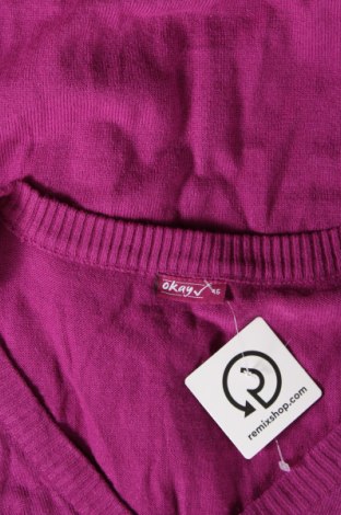Γυναικεία ζακέτα Okay, Μέγεθος XL, Χρώμα Βιολετί, Τιμή 6,28 €
