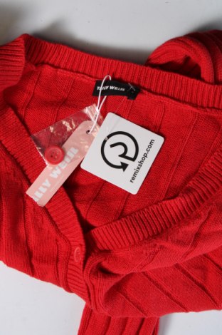 Γυναικεία ζακέτα Tally Weijl, Μέγεθος S, Χρώμα Κόκκινο, Τιμή 11,14 €