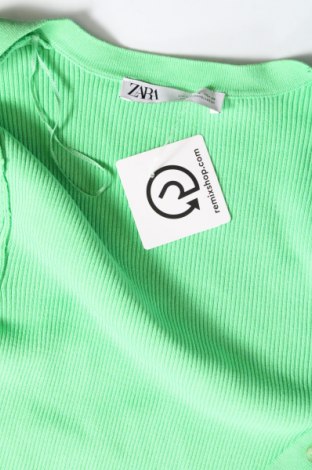 Damen Strickjacke Zara, Größe L, Farbe Grün, Preis 23,46 €