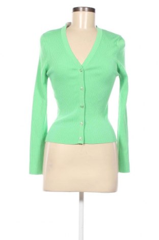 Damen Strickjacke Zara, Größe L, Farbe Grün, Preis 23,46 €