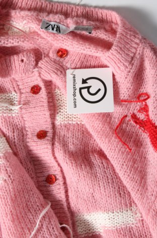 Дамска жилетка Zara, Размер L, Цвят Розов, Цена 27,05 лв.