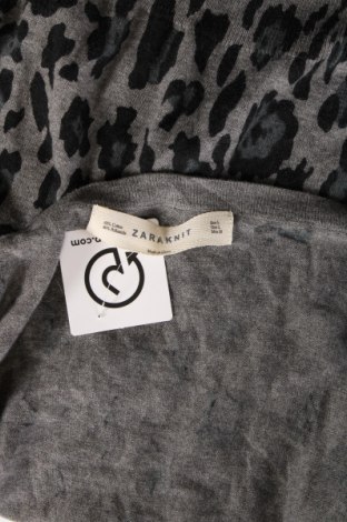 Дамска жилетка Zara Knitwear, Размер L, Цвят Сив, Цена 27,00 лв.