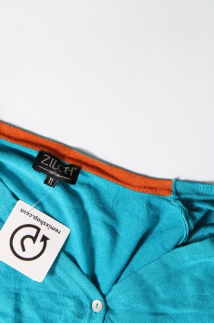 Γυναικεία ζακέτα Zilch, Μέγεθος XL, Χρώμα Μπλέ, Τιμή 5,75 €