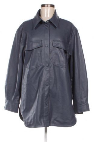 Damen Lederhemd H&M, Größe L, Farbe Blau, Preis 20,22 €