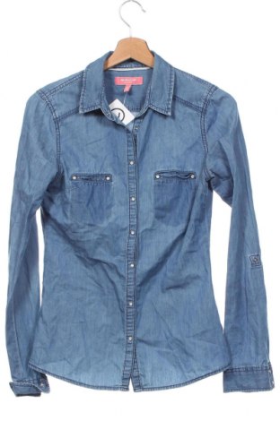 Γυναικείο πουκάμισο Bershka, Μέγεθος M, Χρώμα Μπλέ, Τιμή 7,80 €