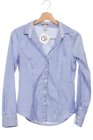 Γυναικείο πουκάμισο H&M, Μέγεθος XS, Χρώμα Μπλέ, Τιμή 12,79 €