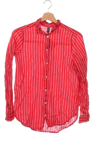 Γυναικείο πουκάμισο H&M Divided, Μέγεθος XXS, Χρώμα Κόκκινο, Τιμή 3,84 €