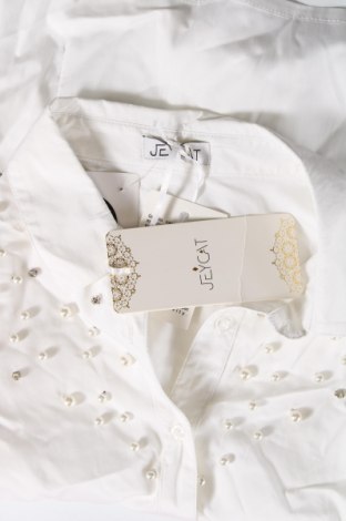 Γυναικείο πουκάμισο JEYCAT, Μέγεθος XS, Χρώμα Λευκό, Τιμή 21,83 €