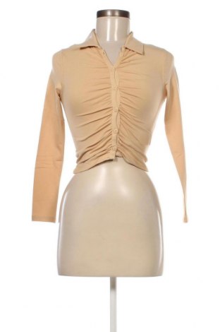 Γυναικείο πουκάμισο Jennyfer, Μέγεθος XXS, Χρώμα  Μπέζ, Τιμή 10,31 €