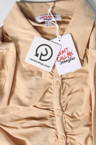 Γυναικείο πουκάμισο Jennyfer, Μέγεθος S, Χρώμα  Μπέζ, Τιμή 7,63 €