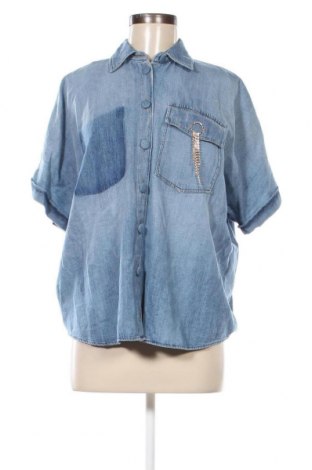 Γυναικείο πουκάμισο Liu Jo, Μέγεθος L, Χρώμα Μπλέ, Τιμή 77,01 €