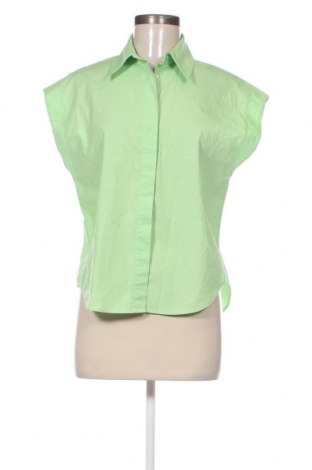 Γυναικείο πουκάμισο Mango, Μέγεθος S, Χρώμα Πράσινο, Τιμή 8,30 €