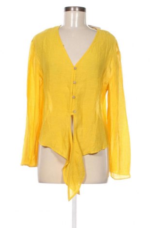 Γυναικείο πουκάμισο Mango, Μέγεθος XS, Χρώμα Κίτρινο, Τιμή 31,96 €