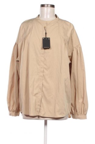 Γυναικείο πουκάμισο Massimo Dutti, Μέγεθος L, Χρώμα  Μπέζ, Τιμή 31,46 €