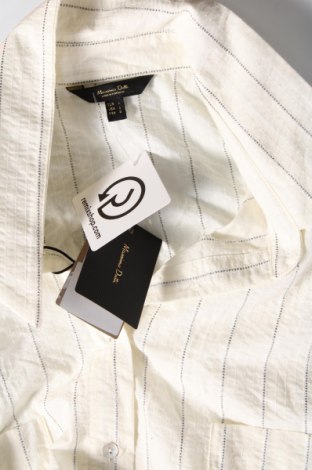 Дамска риза Massimo Dutti, Размер L, Цвят Екрю, Цена 115,52 лв.