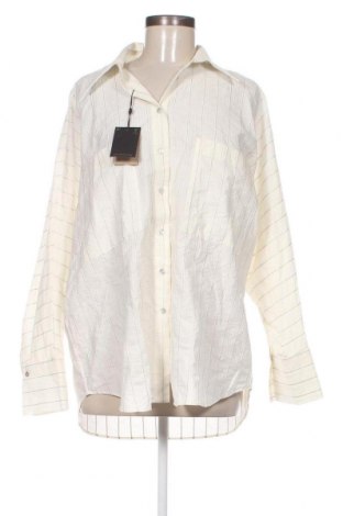 Дамска риза Massimo Dutti, Размер L, Цвят Екрю, Цена 115,52 лв.