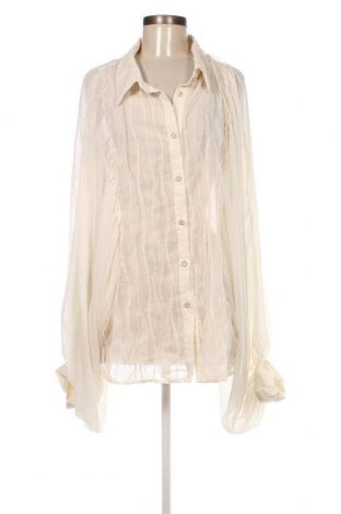 Γυναικείο πουκάμισο SHEIN, Μέγεθος 4XL, Χρώμα Εκρού, Τιμή 9,28 €