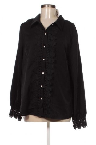 Дамска риза SHEIN, Размер XL, Цвят Черен, Цена 11,25 лв.
