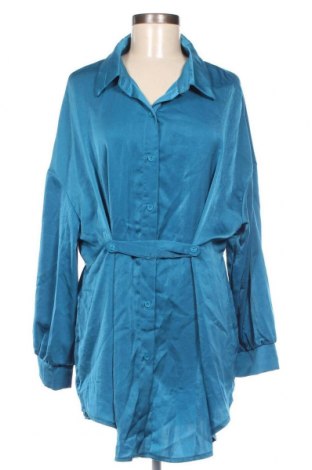 Γυναικείο πουκάμισο SHEIN, Μέγεθος XXL, Χρώμα Μπλέ, Τιμή 23,50 €