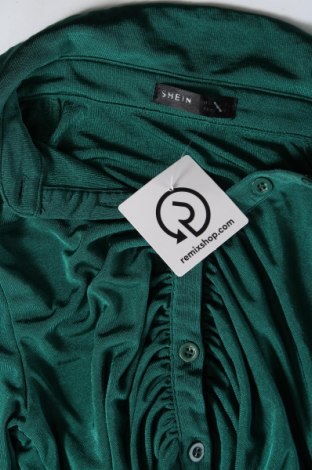 Γυναικείο πουκάμισο SHEIN, Μέγεθος XS, Χρώμα Πράσινο, Τιμή 2,32 €