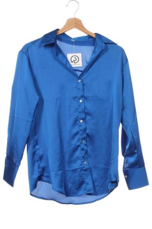 Γυναικείο πουκάμισο SHEIN, Μέγεθος XS, Χρώμα Μπλέ, Τιμή 6,63 €