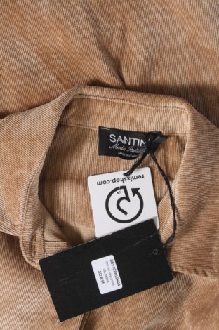 Γυναικείο πουκάμισο Santini, Μέγεθος M, Χρώμα  Μπέζ, Τιμή 44,82 €