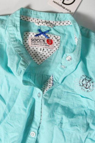 Дамска риза Soccx, Размер S, Цвят Син, Цена 31,77 лв.