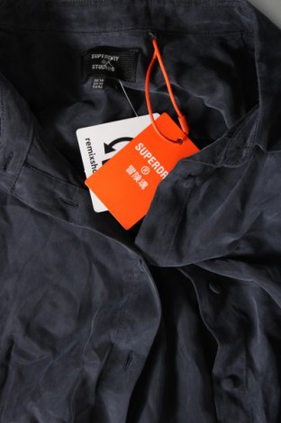 Γυναικείο πουκάμισο Superdry, Μέγεθος L, Χρώμα Γκρί, Τιμή 45,36 €