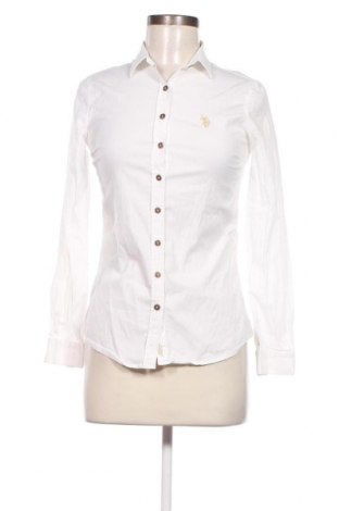 Дамска риза U.S. Polo Assn., Размер S, Цвят Бял, Цена 28,80 лв.