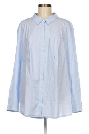 Γυναικείο πουκάμισο Ulla Popken, Μέγεθος 4XL, Χρώμα Μπλέ, Τιμή 24,42 €