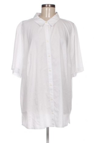 Γυναικείο πουκάμισο Ulla Popken, Μέγεθος 4XL, Χρώμα Λευκό, Τιμή 10,43 €