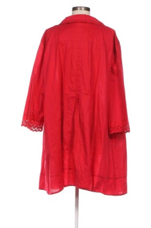 Damenbluse Ulla Popken, Größe 4XL, Farbe Rot, Preis 17,00 €