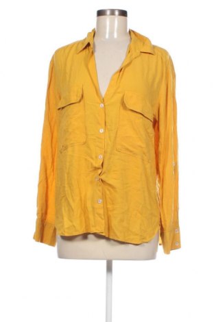Дамска риза United Colors Of Benetton, Размер L, Цвят Жълт, Цена 18,70 лв.