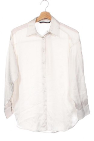 Дамска риза Zara, Размер XS, Цвят Бежов, Цена 19,25 лв.
