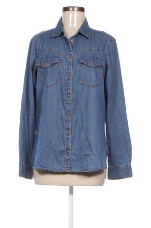 Γυναικείο πουκάμισο Zara, Μέγεθος L, Χρώμα Μπλέ, Τιμή 14,00 €