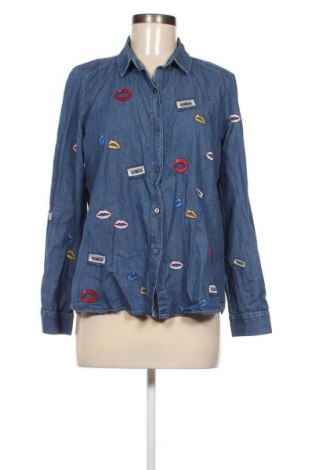 Γυναικείο πουκάμισο Zara, Μέγεθος L, Χρώμα Μπλέ, Τιμή 13,81 €