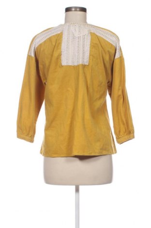 Дамска риза Zara, Размер M, Цвят Жълт, Цена 27,37 лв.