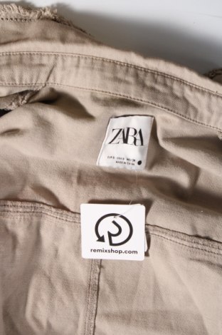 Дамска риза Zara, Размер S, Цвят Бежов, Цена 27,05 лв.