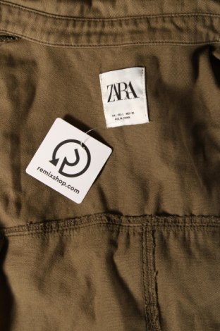 Дамска риза Zara, Размер L, Цвят Зелен, Цена 35,01 лв.