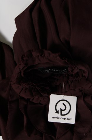 Дамска риза Zara, Размер M, Цвят Кафяв, Цена 26,97 лв.