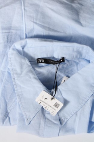 Дамска риза Zara, Размер L, Цвят Син, Цена 61,94 лв.