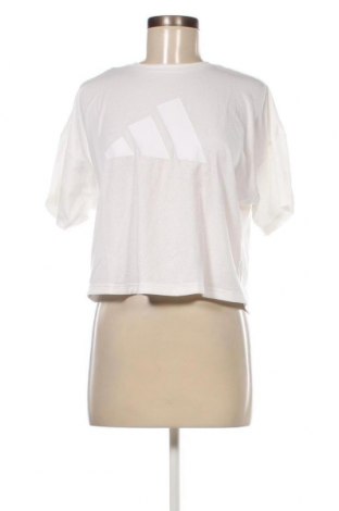 Γυναικείο t-shirt Adidas, Μέγεθος S, Χρώμα Λευκό, Τιμή 19,18 €