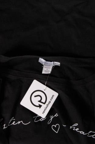 Дамска тениска Amisu, Размер L, Цвят Черен, Цена 13,00 лв.
